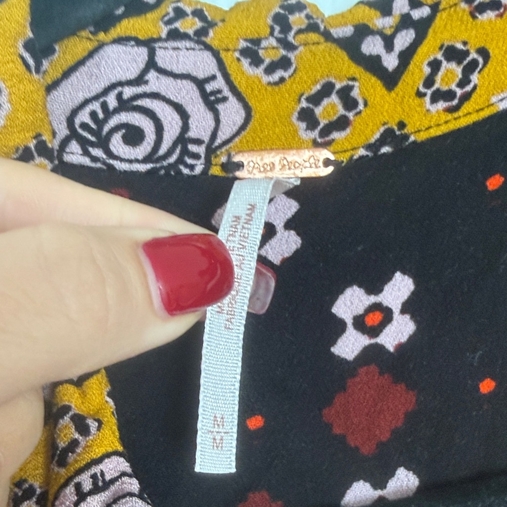 Free People Multicolor Boho Mini Dress - Picture 2 of 6